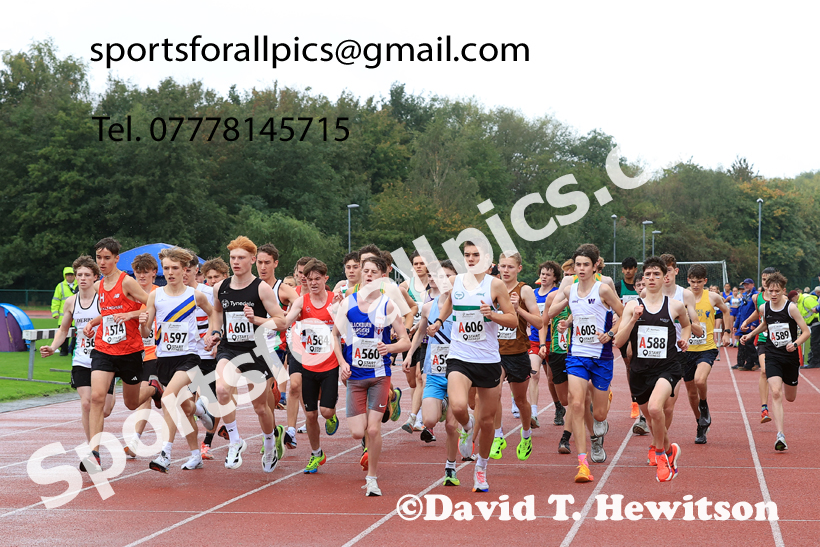 Mens Under-17s 2025 Northern Athletics Autumn Road Relays, Leigh, Lancashire. Photo: David T. Hewitson/Sports for All Pics